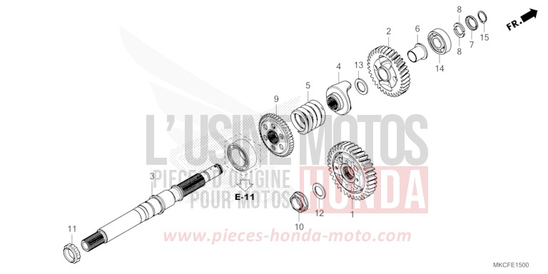 OUTPUT SHAFT for Gold Wing MAT JEANS BLUE MATALLIC (PB417) from 2022